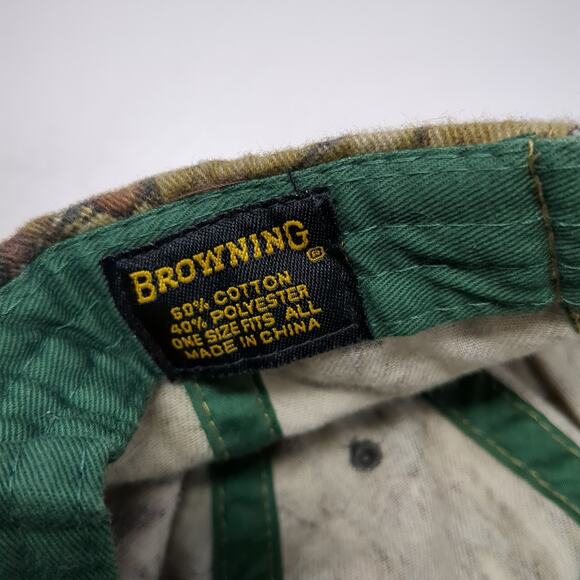 Browning Strapback Baseball Hat Multicolor One Size Camo Hunting Outdoor - Picture 9 of 9